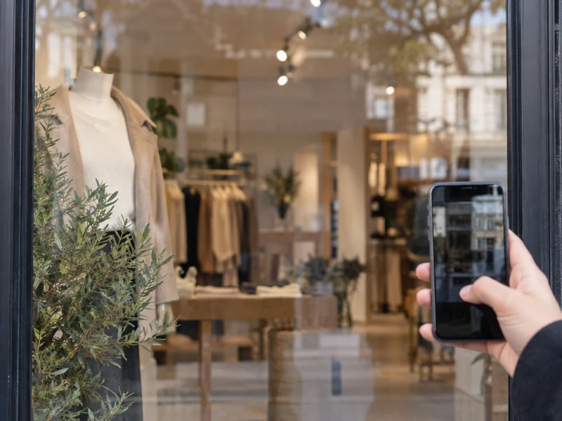 Deine Website am Schaufenster